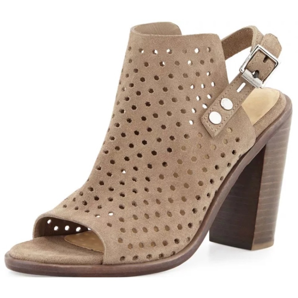 Rag & bone 37 wyatt sandal heel suede rrp$495